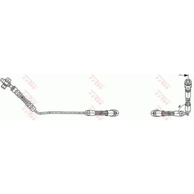 TRW | Bremsschlauch | PHD490
