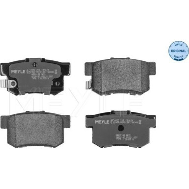 025 217 1914/W Bremsbelagsatz, Scheibenbremse MEYLE-ORIGINAL: True to OE.