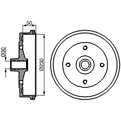 0 986 477 030 Bremstrommel