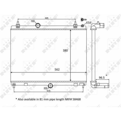 58399 Kühler, Motorkühlung 58399 Kühler, Motorkühlung