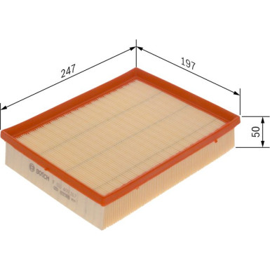 BOSCH F 026 400 267 Luftfilter