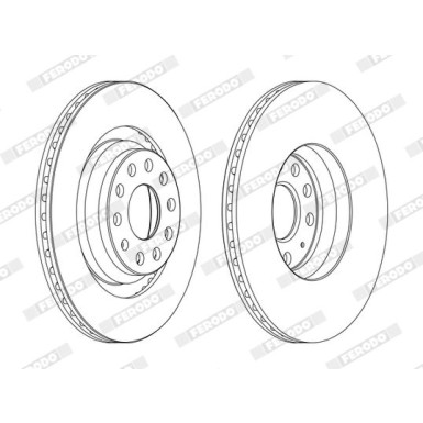 Ferodo | Bremsscheibe | DDF1503C