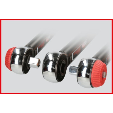 Drehmomentschlüssel-Satz | KS TOOLS 1/2" Ratschen Drehmomentschlüssel Drehknopf 40-200 Nm | 516.1442