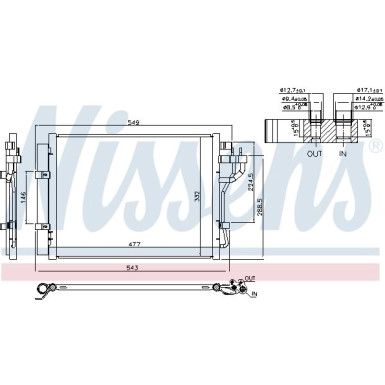 940592 Kondensator, Klimaanlage ** FIRST FIT **