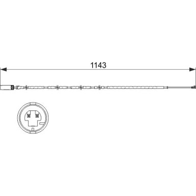 1 987 473 517 Warnkontakt, Bremsbelagverschleiß