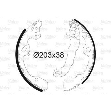 562648 Bremsbackensatz