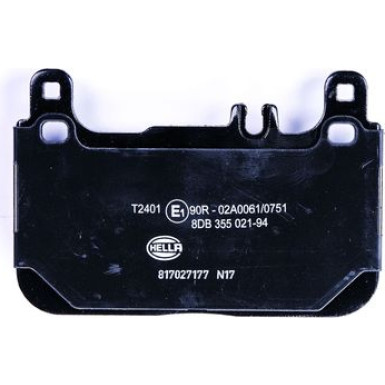 Hella | Bremsbelagsatz, Scheibenbremse | 8DB 355 021-941