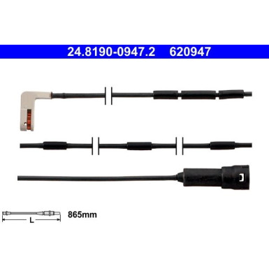 24.8190-0947.2 Warnkontakt, Bremsbelagverschleiß