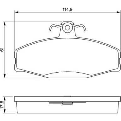0 986 424 373 Bremsbelagsatz, Scheibenbremse