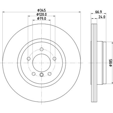 Hella | Bremsscheibe | 8DD 355 110-041