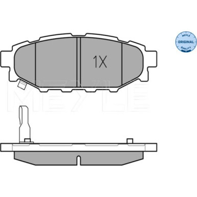 Meyle | Bremsbelagsatz, Scheibenbremse | 025 242 7114/W