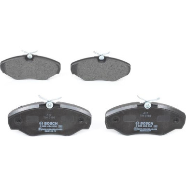 BOSCH | Bremsbelagsatz, Scheibenbremse | 0 986 424 636