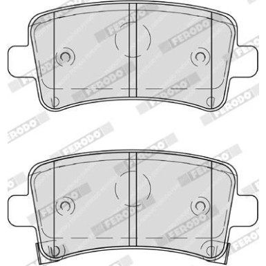 Ferodo Bremsbelagsatz, Scheibenbremse PREMIER ECO FRICTION FDB4209