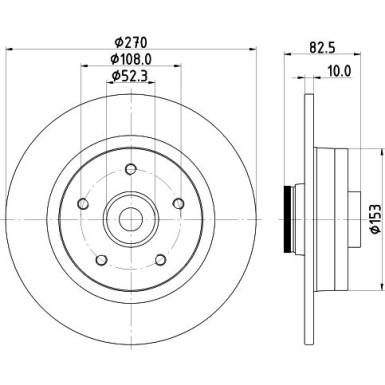 Hella | Bremsscheibe | 8DD 355 123-181
