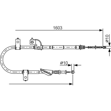 1 987 482 080 Seilzug, Feststellbremse