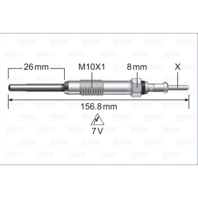 Valeo | Glühkerze | 345258