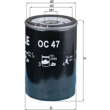 OC 47 OF Ölfilter