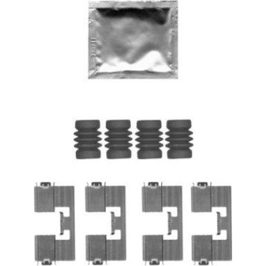 8DZ 355 205-171 Zubehörsatz, Scheibenbremsbelag