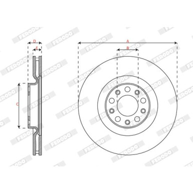 Ferodo | Bremsscheibe | DDF3052C