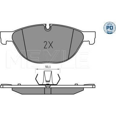 Meyle Bremsbelagsatz, Scheibenbremse MEYLE-PD: Advanced performance and design 025 250 4519/PD