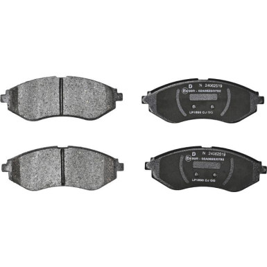 Delphi | Bremsbelagsatz, Scheibenbremse | LP1895