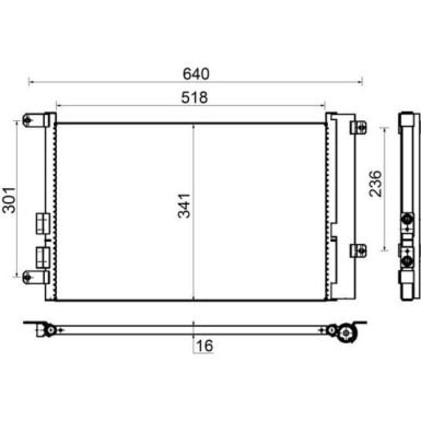 Mahle | Kondensator, Klimaanlage | AC 401 000S