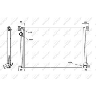 NRF | Kühler, Motorkühlung | 58472A
