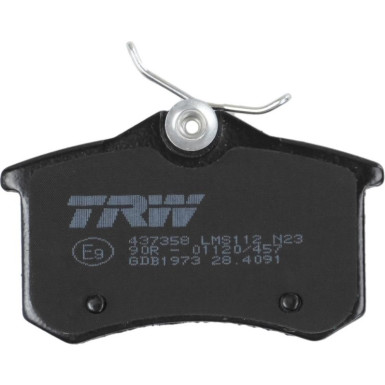 TRW | Bremsbelagsatz, Scheibenbremse | GDB1973