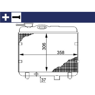 Mahle | Kühler, Motorkühlung | CR 145 000S