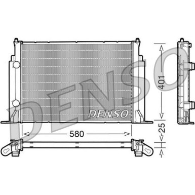 Denso | Kühler, Motorkühlung | DRM09122