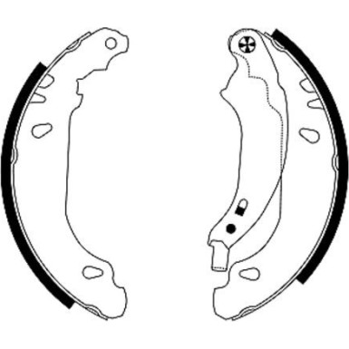 91053800 Bremsbackensatz