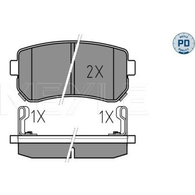 Meyle Bremsbelagsatz, Scheibenbremse MEYLE-PD: Advanced performance and design 025 243 2015/PD