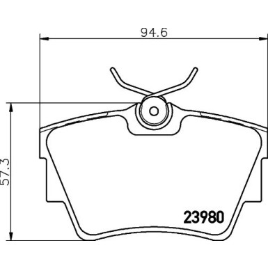 Hella | Bremsbelagsatz, Scheibenbremse | 8DB 355 010-761
