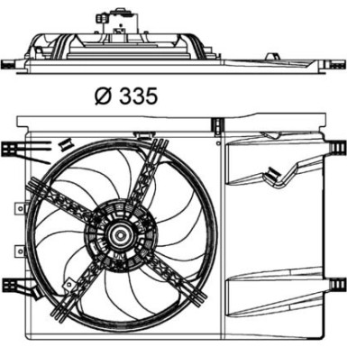 CFF 182 000P Lüfter, Motorkühlung BEHR *** PREMIUM LINE ***