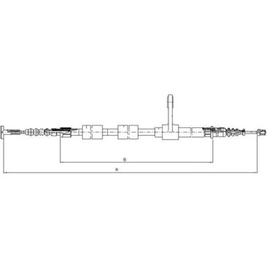 44044400 Seilzug, Feststellbremse
