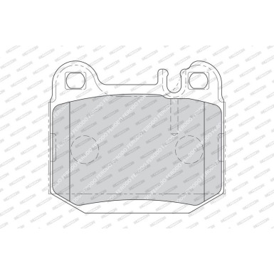 Ferodo | Bremsbelagsatz, Scheibenbremse | FDB1512