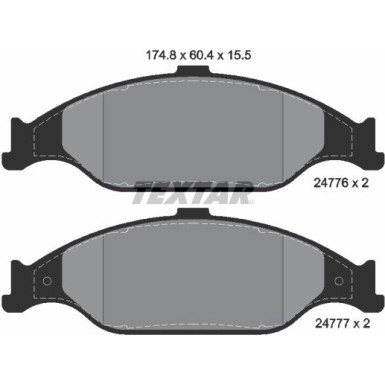 2477601 Bremsbelagsatz, Scheibenbremse Q+