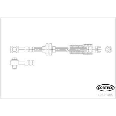 Corteco | Bremsschlauch | 49371485