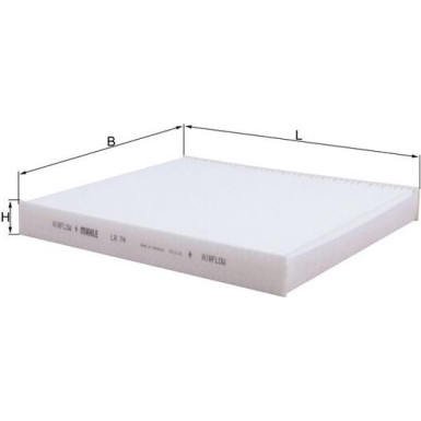 LA 74 Filter, Innenraumluft LA 74 Filter, Innenraumluft