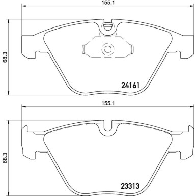 Brembo Bremsbelagsatz, Scheibenbremse PRIME LINE P 06 081