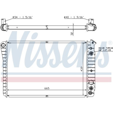 Nissens | Kühler, Motorkühlung | 67600