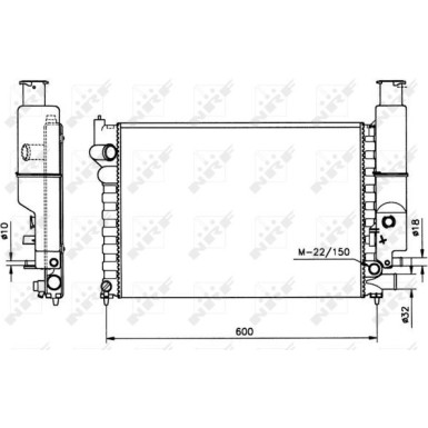 NRF | Kühler, Motorkühlung | 58802
