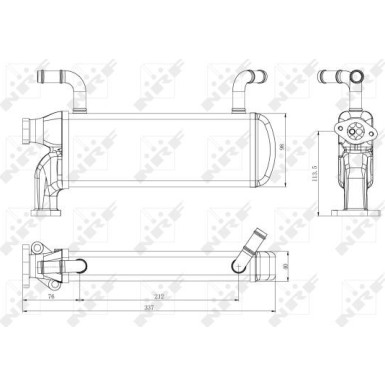 48218 Kühler, Abgasrückführung