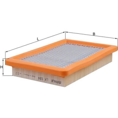 LX 534 Luftfilter LX 534 Luftfilter