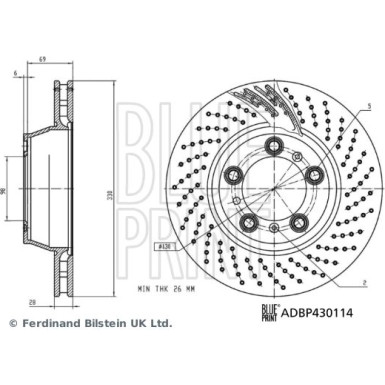 Blue Print | Bremsscheibe | ADBP430114