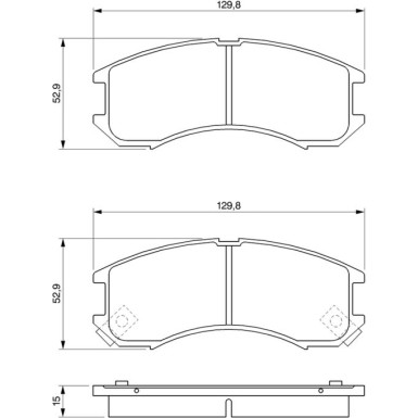 0 986 493 790 Bremsbelagsatz, Scheibenbremse