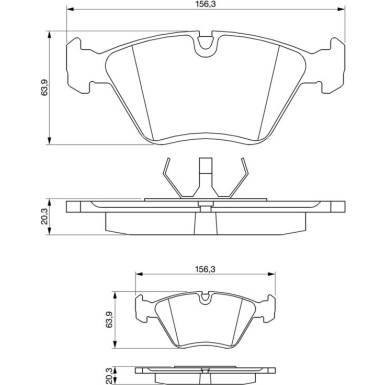 BOSCH Bremsbelagsatz, Scheibenbremse 0 986 490 640