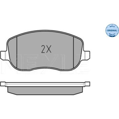 Meyle Bremsbelagsatz, Scheibenbremse MEYLE-ORIGINAL: True to OE 025 202 6119/W
