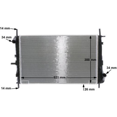 Mahle | Kühler, Motorkühlung | CR 1347 000S