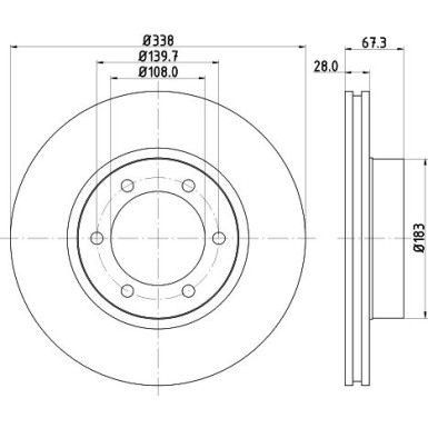 Hella | Bremsscheibe | 8DD 355 111-861